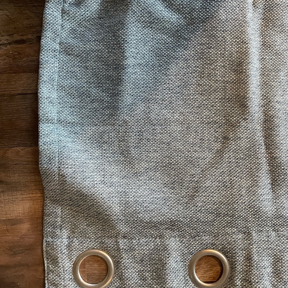 4-Like New Light Blue Window Curtain Toppers